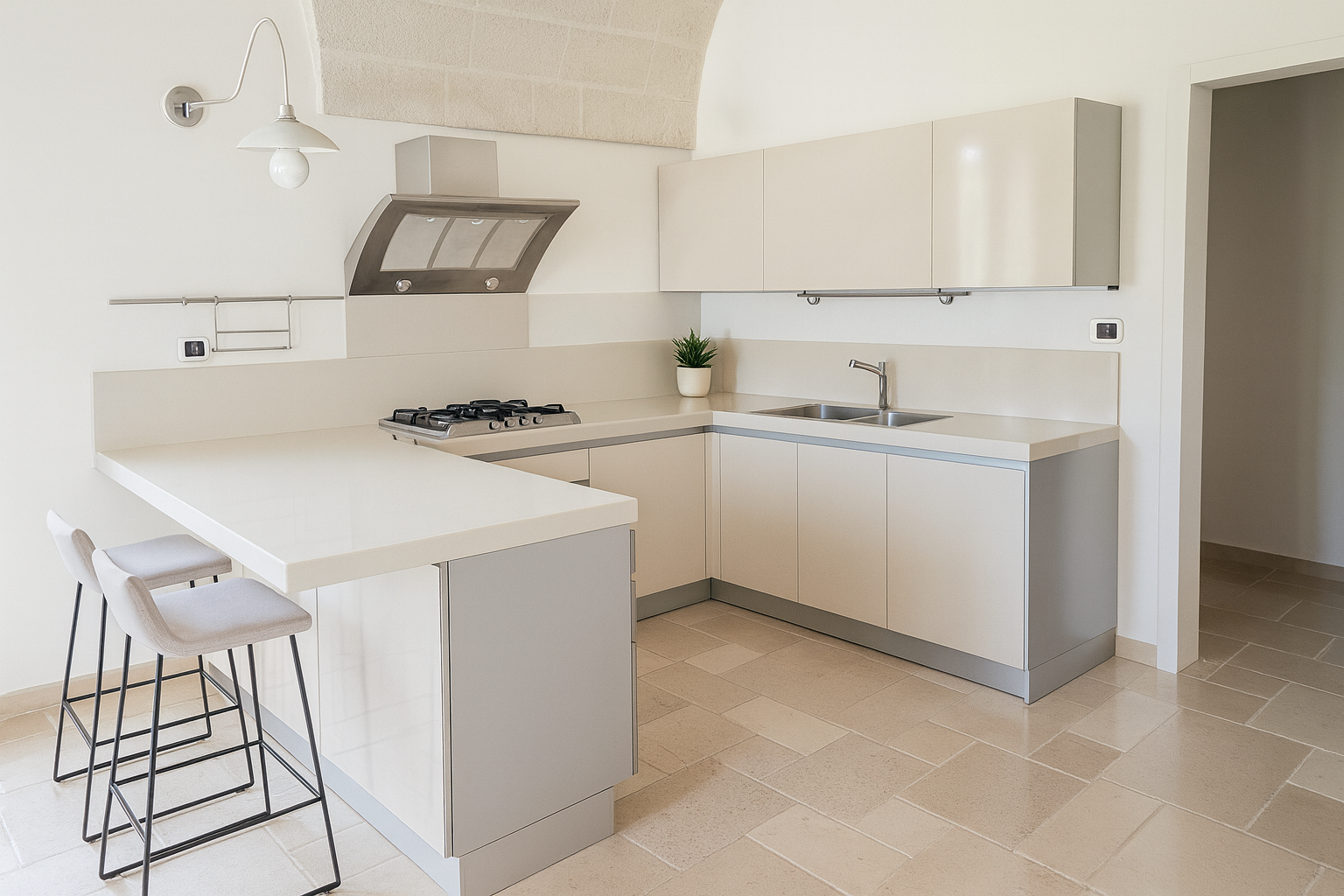 Kitchen enhancement comparison - Original